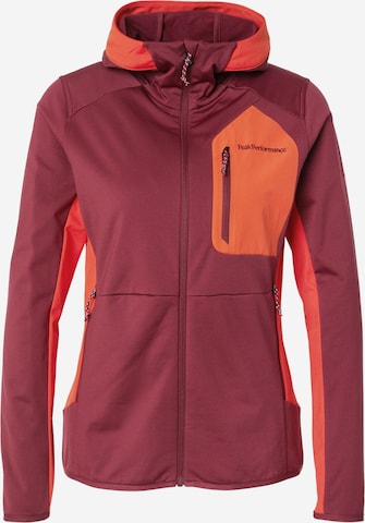 Veste de survêtement 'Utility' PEAK PERFORMANCE en violet : devant