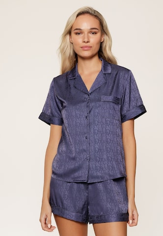 LingaDore - Calções de pijama em azul: frente