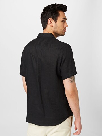 HUGO Comfort fit Button Up Shirt 'Ellino' in Black