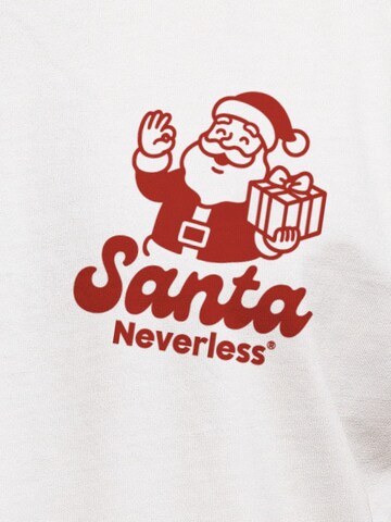 Neverless Shirt 'Santa Clause' in White