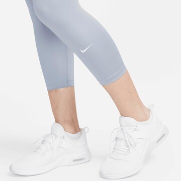 NIKE Skinny Workout Pants 'One' in Blue
