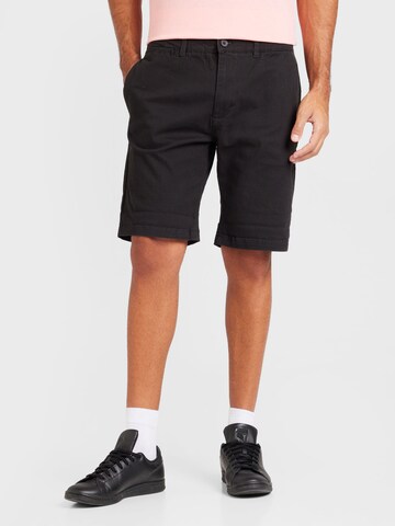 Regular Pantalon chino TOPMAN en noir : devant