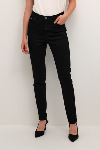 Kaffe Skinny Jeans in Zwart: voorkant