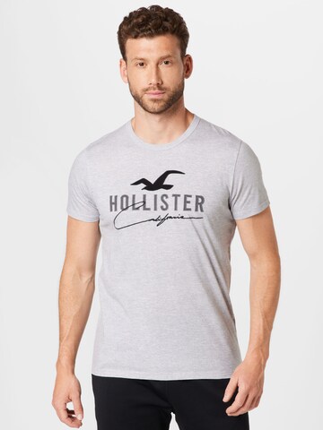 HOLLISTER Tričko – šedá: přední strana