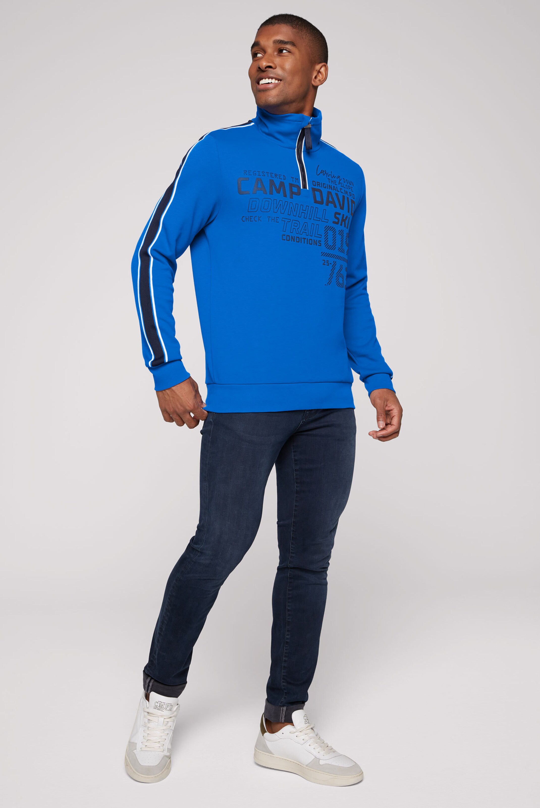 CAMP DAVID Sweatshirt in Blue ABOUT YOU