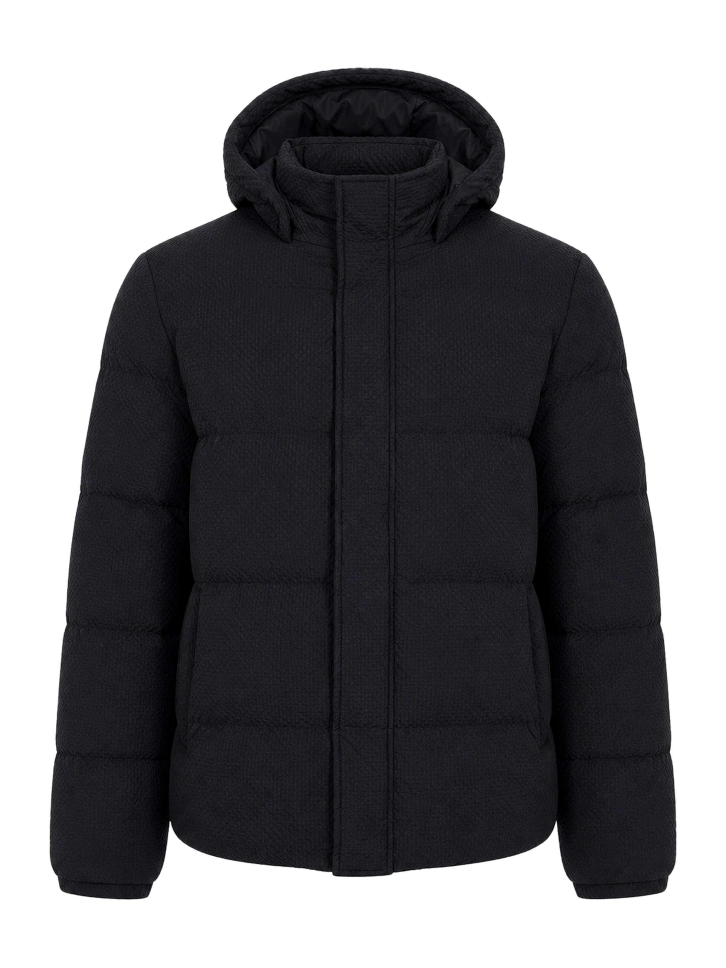 Veste mi-saison BRAVE SOUL en noir : devant