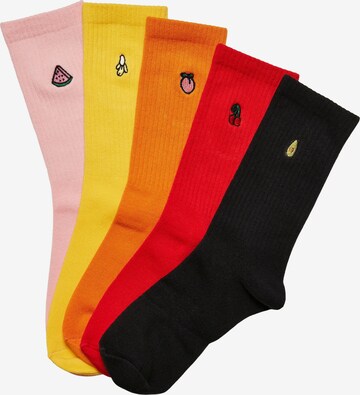 Chaussettes Urban Classics en jaune : devant