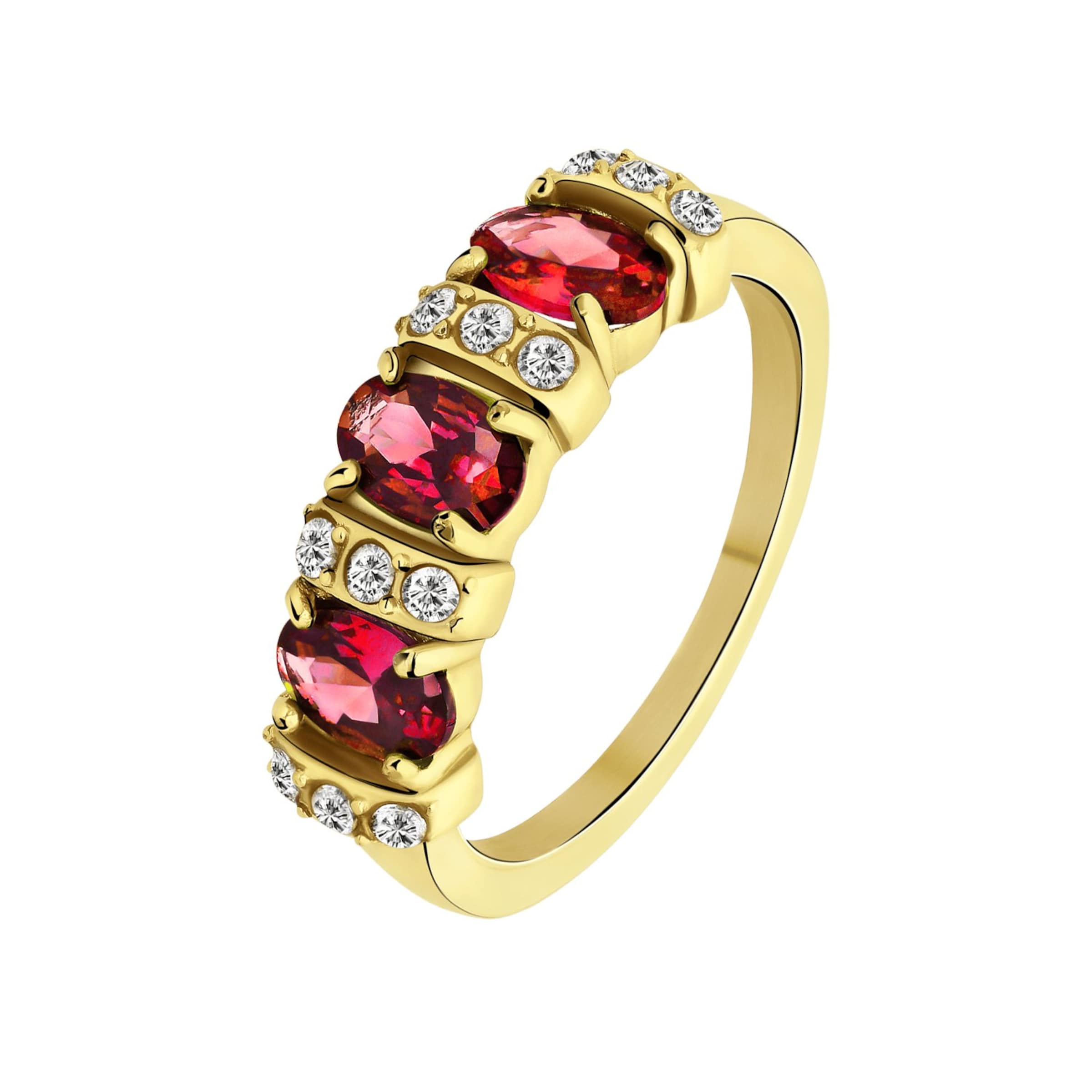 Lucardi Ring 'Vintage' in Gold: front