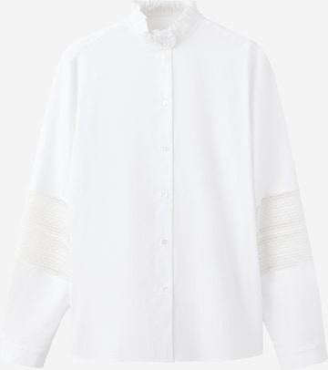 MANGO Bluse 'GALA' in Weiß: Vorderseite