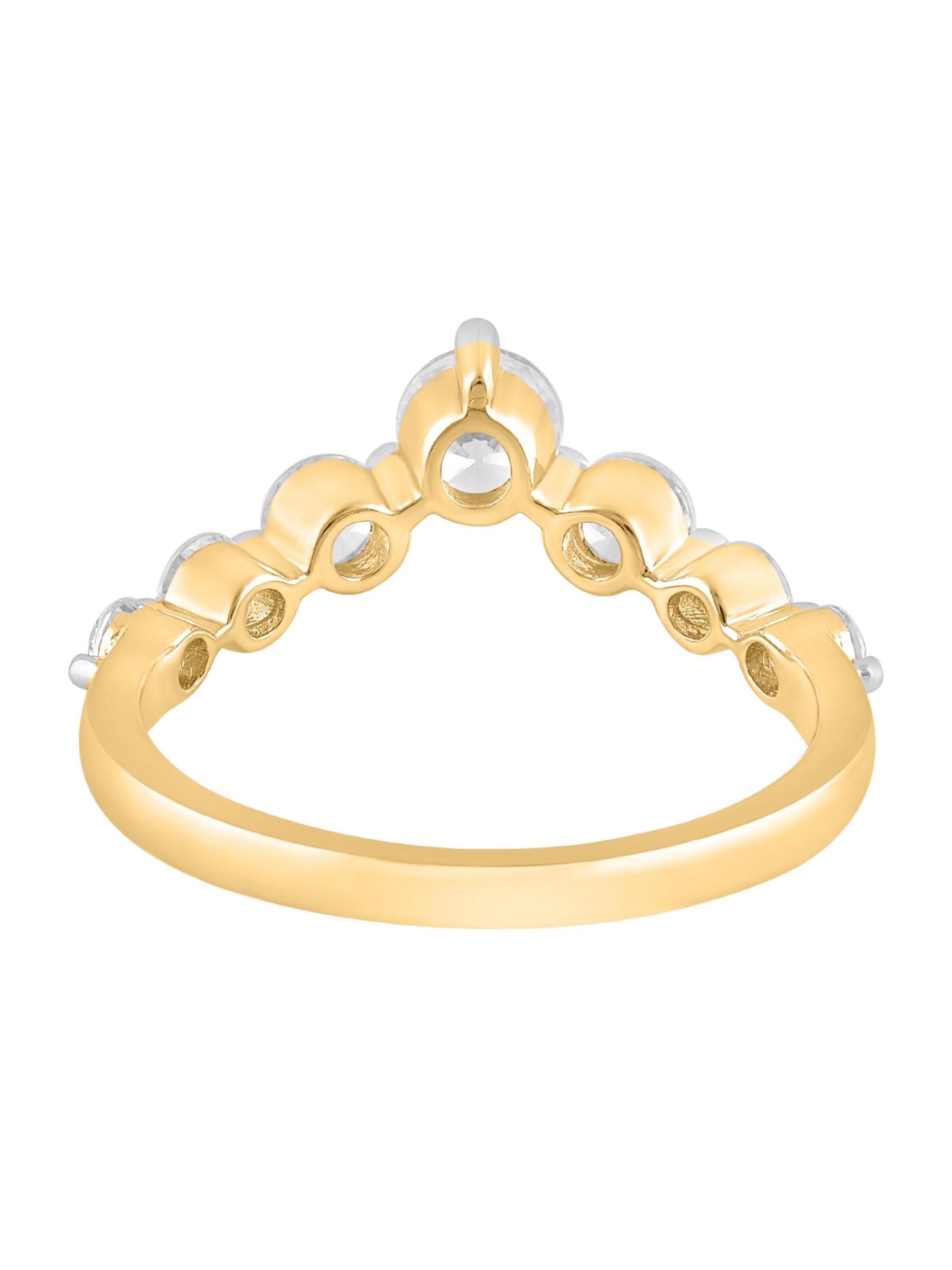 Anello 'Ring aus 375 Gelbgold mit Lab Grown Diamant' di ETHISHER DIAMANTEN in oro