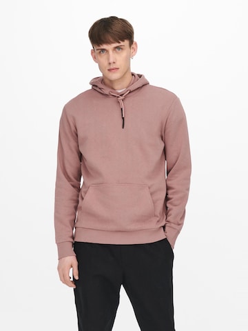 Only & Sons Regular Fit Sweatshirt 'Ceres' in Braun