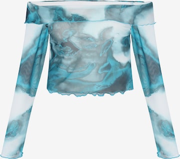 MYMO - Blusa en azul: frente