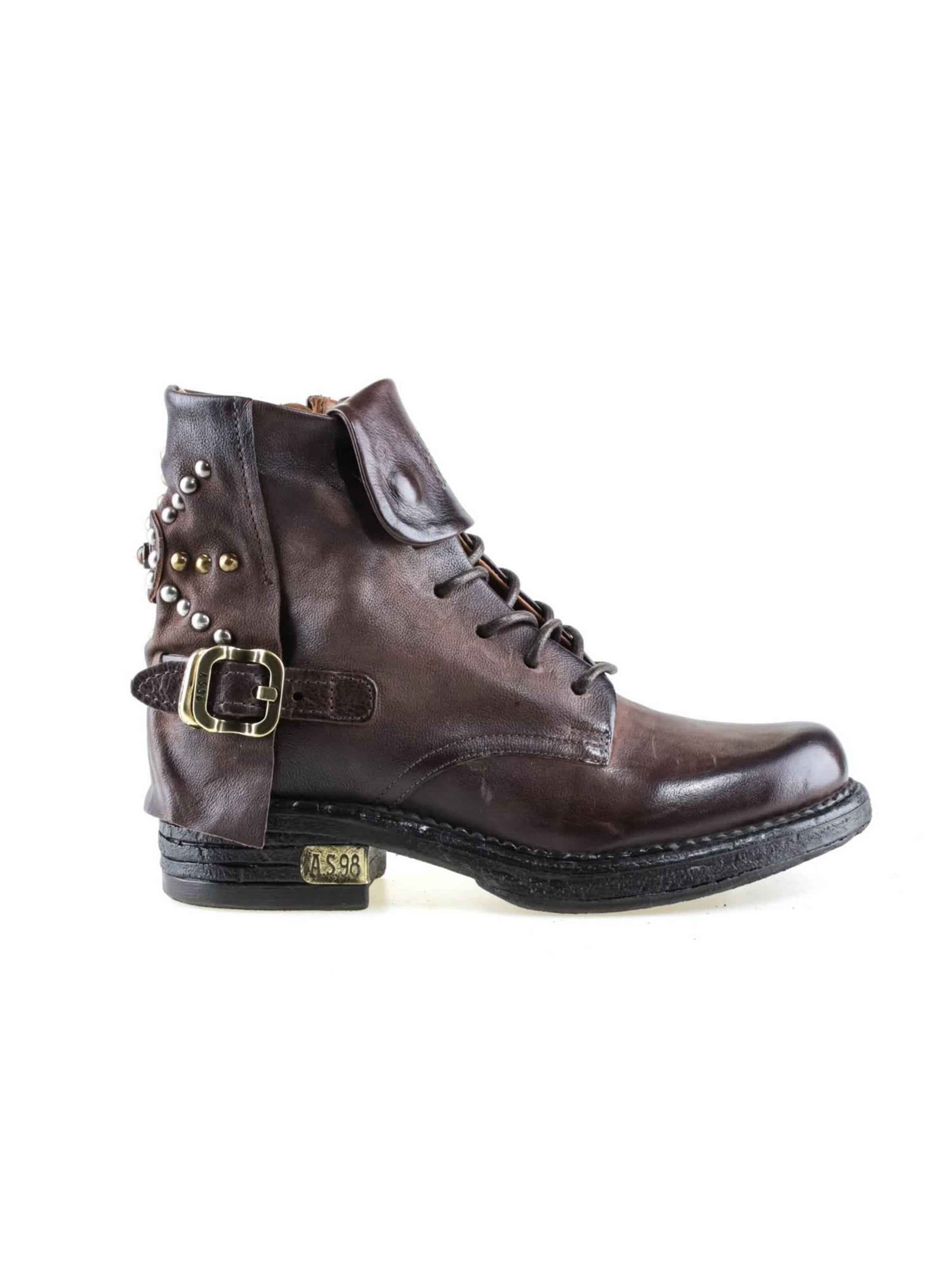 Stivaletto stringato 'PEPPER' di A.S.98 in marrone: lato