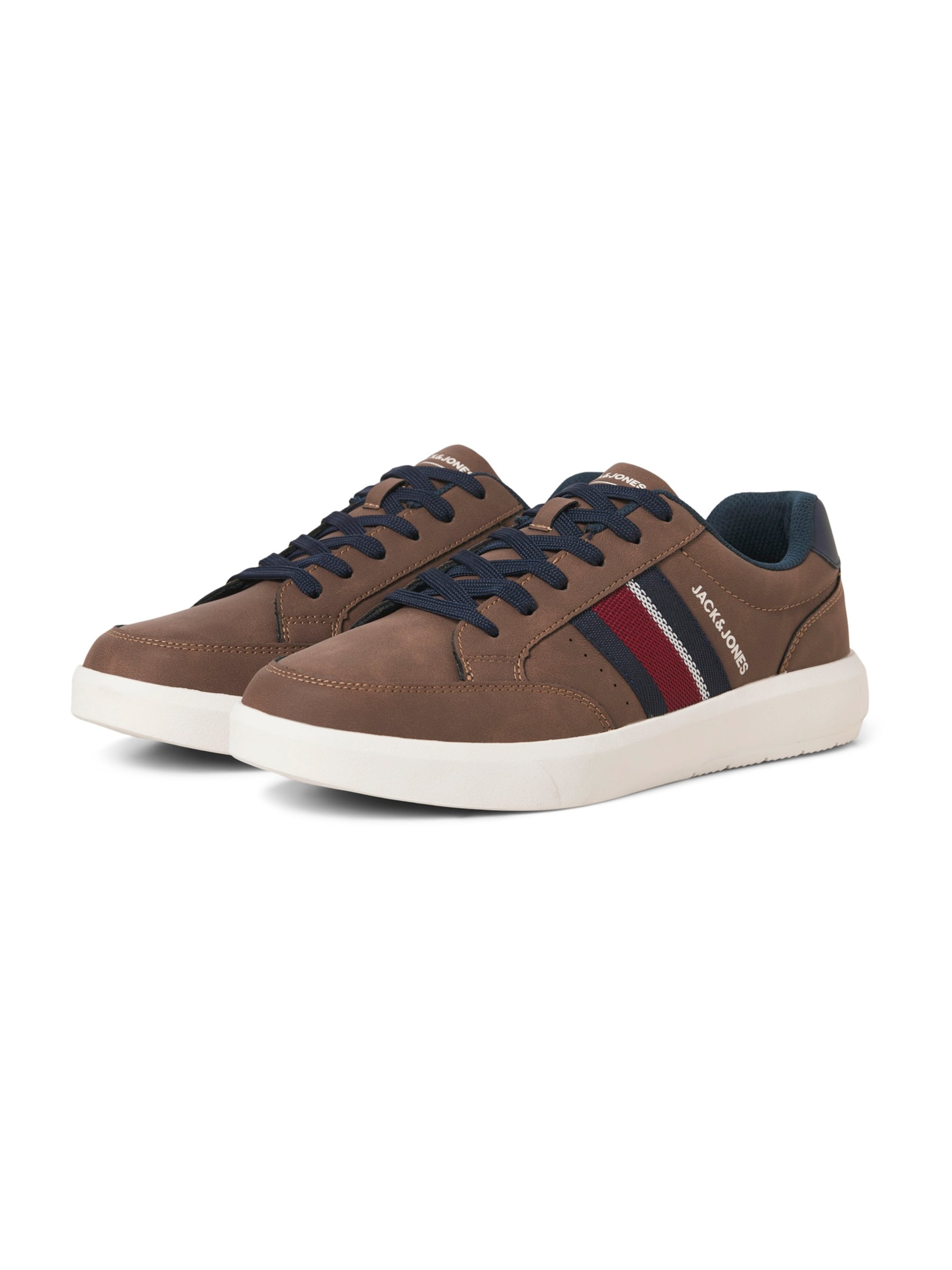 JACK & JONES Nizke superge 'JFWJOHNSON' | rjava barva