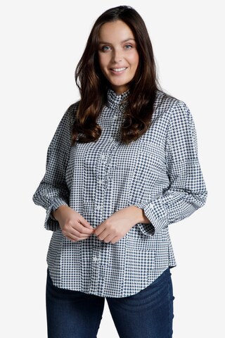 Ulla Popken Blouse in Blauw: voorkant