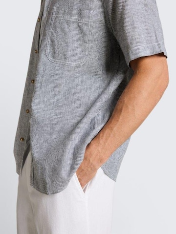 TOM TAILOR Regular fit Button Up Shirt in Blue