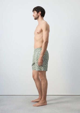 MANGO MAN Board Shorts 'Camu' in Green