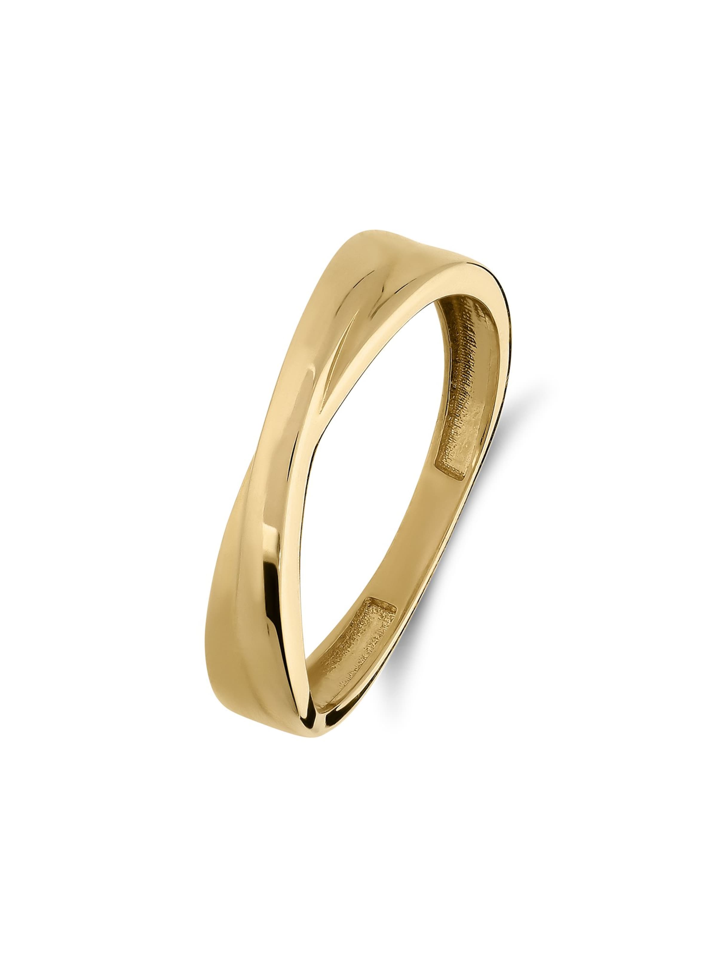 Lucardi Ring in Gold: front
