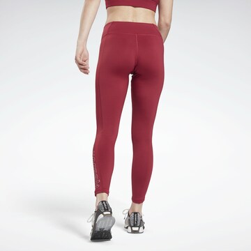 Skinny Pantalon de sport Reebok en rose