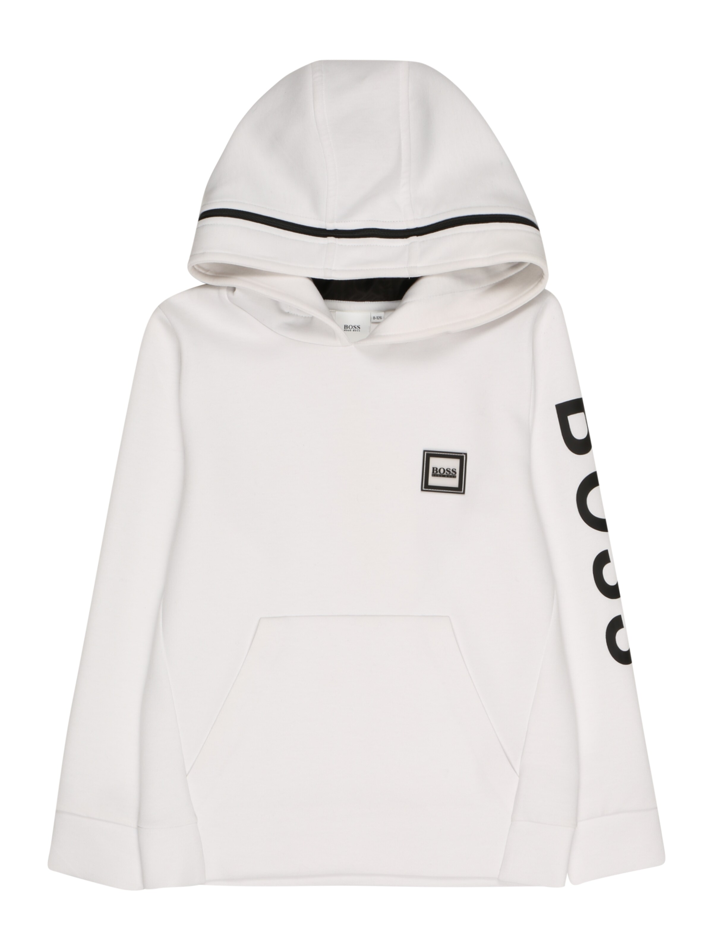 BOSS Kidswear Sweatshirt in Weiß: Vorderseite