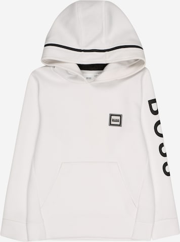 BOSS Kidswear Sweatshirt in Weiß: Vorderseite