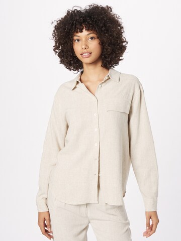 Rut & Circle Blouse 'JANINA' in Beige: voorkant