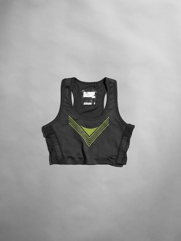 SUPERREBEL® GEAR Bustier Sport-BH 'BETTE' in Schwarz