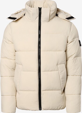 Calvin Klein Winter Jacket in Beige: front