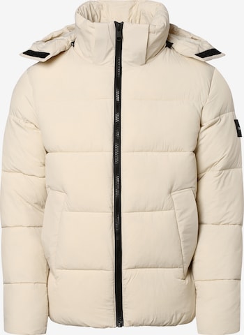 Calvin Klein Winter Jacket in Beige: front
