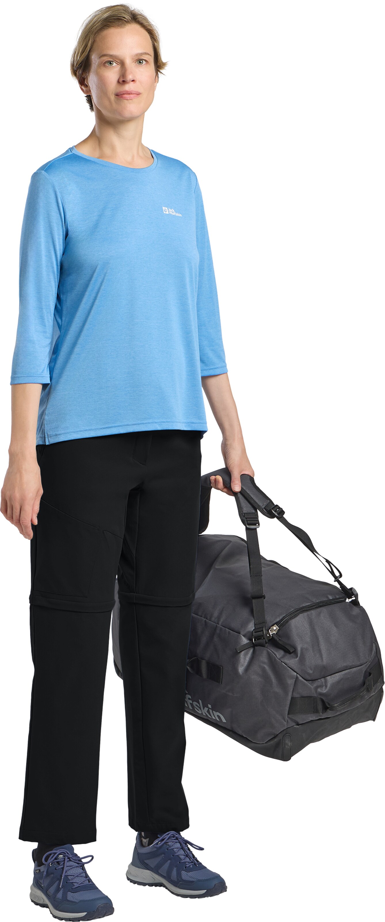 JACK WOLFSKIN Regular Outdoor Pants 'Pico' in Black