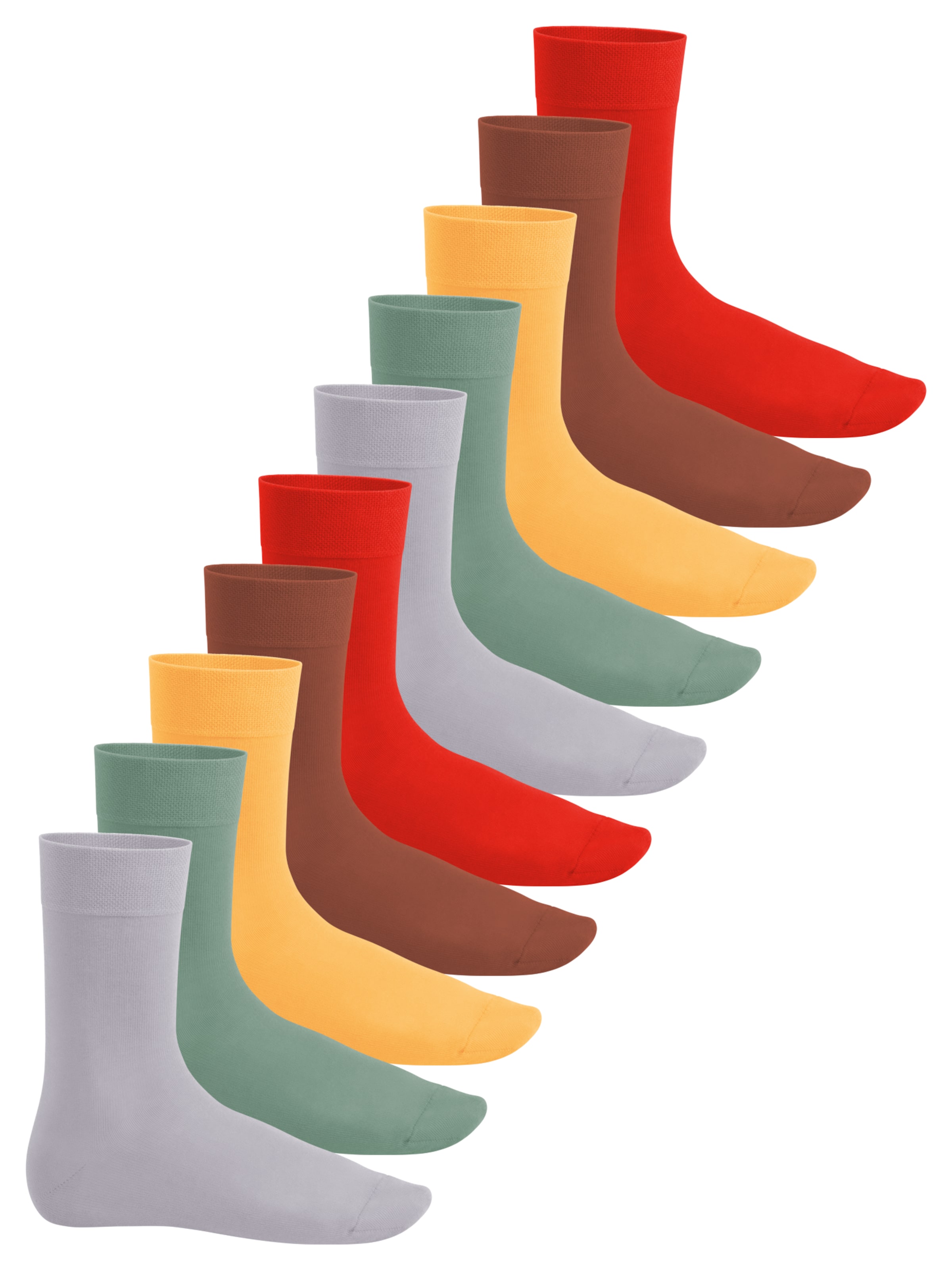 footstar Socken 'EVERYDAY!'‌‌‌‌ in Grün: Vorderseite