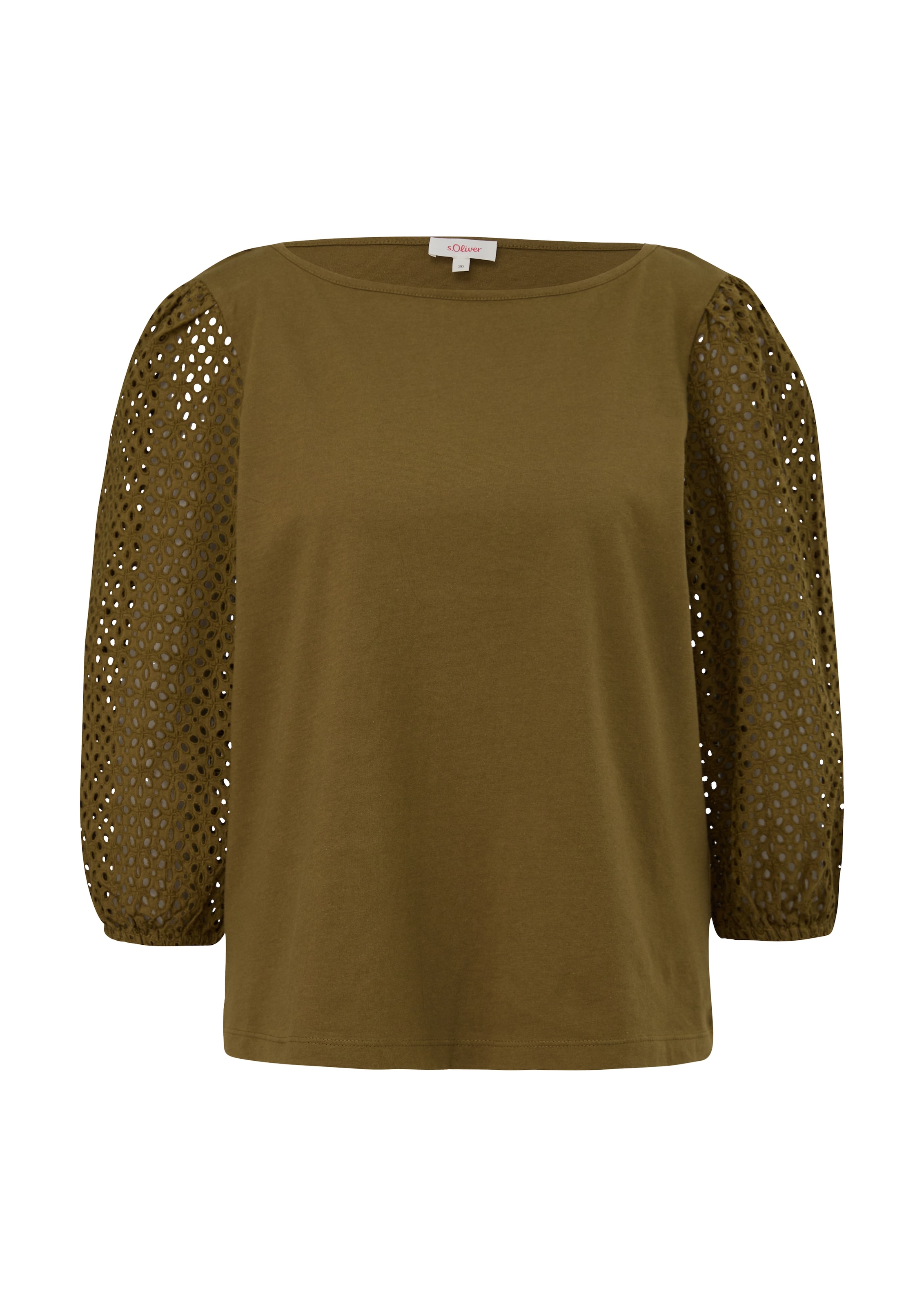 s.Oliver Shirt in Groen: voorkant