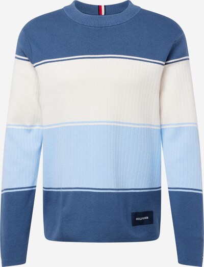 TOMMY HILFIGER Pull-over 'MILANO' en marine / saphir / bleu clair / blanc, Vue avec produit