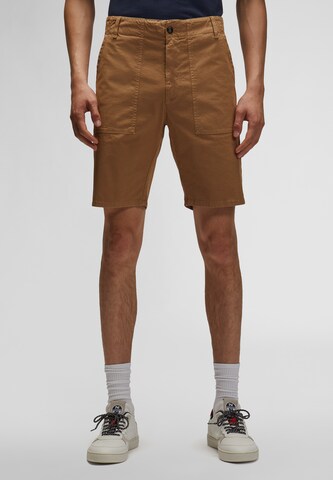 North Sails Slim fit Pants in Brown: front