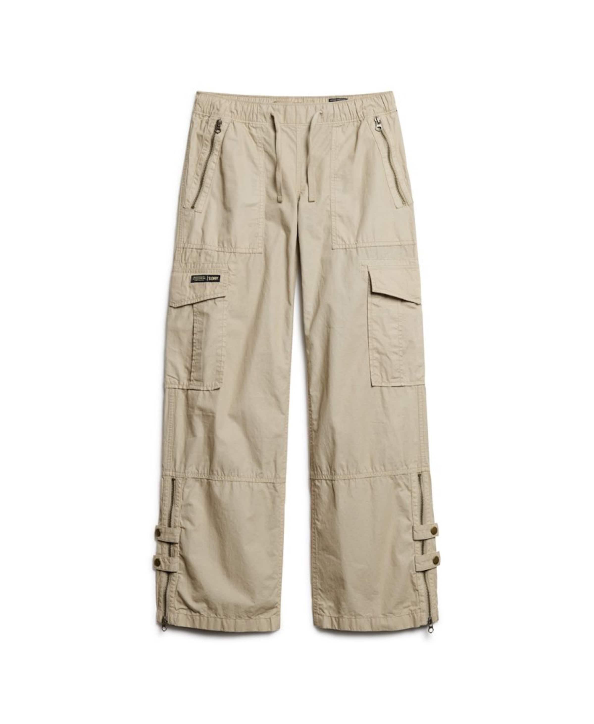Superdry & Co Cargo Pants in Beige: front