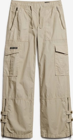 Superdry & Co Cargo Pants in Beige: front