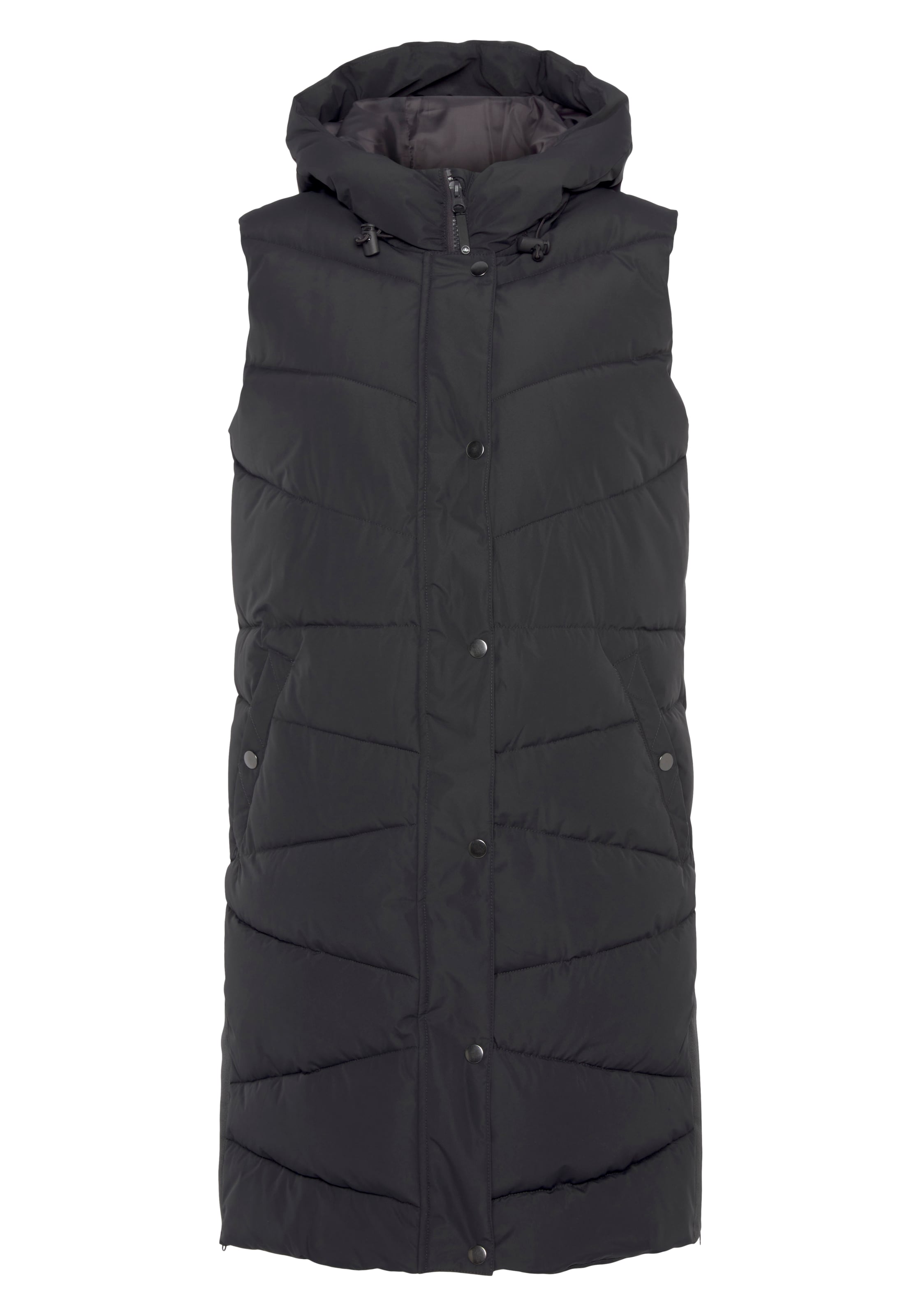 POLARINO Sportweste in Schwarz: Vorderseite