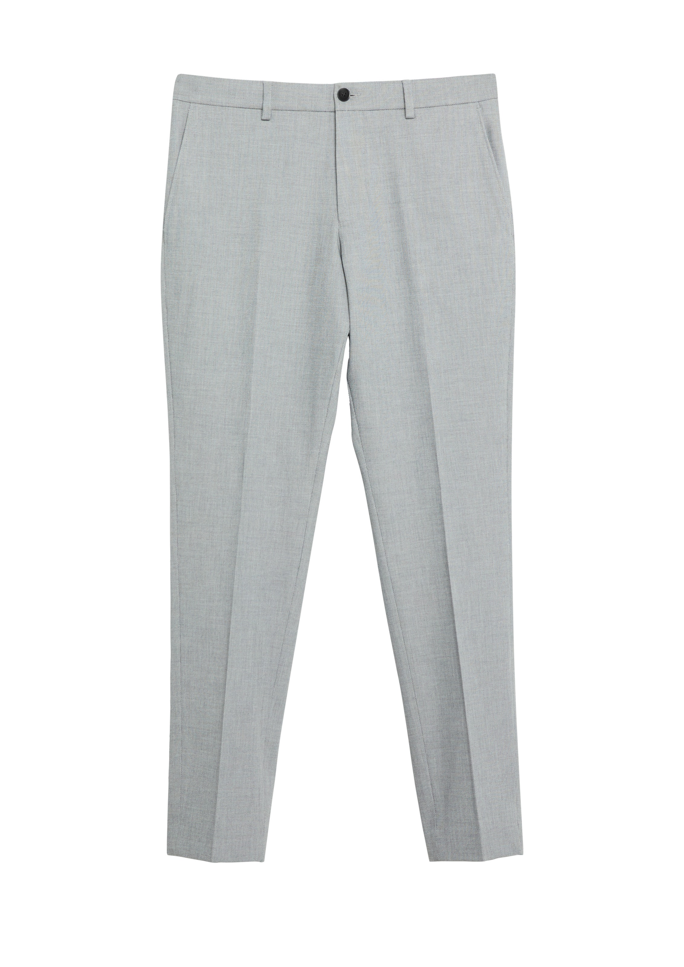 s.Oliver Regular Trousers with creases 'S.OPURE' in Grey: front