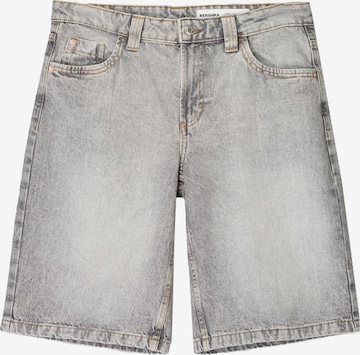 BershkaBaggy Traperice - siva boja: prednji dio