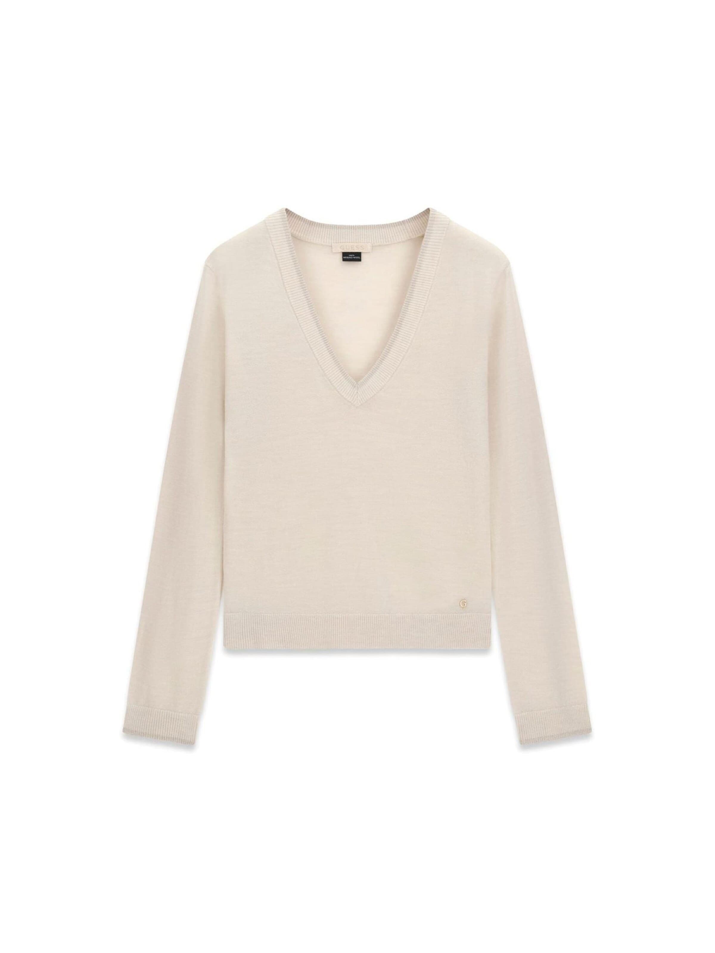 Pull-over 'W6BR81Z1917' GUESS en blanc : devant