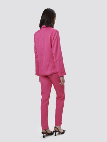 Blazer ' Lapel collar blazer ' Influencer en rose