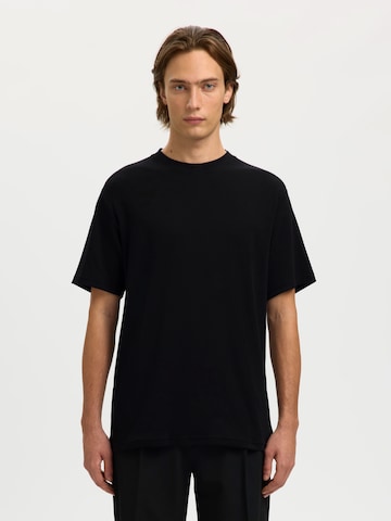 SELECTED - Camiseta 'SLHSpencer' en negro: frente