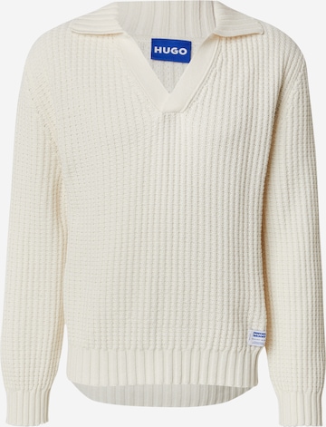 balta HUGO Megztinis 'Spiro': priekis