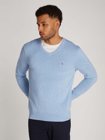 Pull-over 'ESSENTIAL' TOMMY HILFIGER en bleu : devant