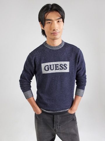 GUESS Svetr 'JACK' – modrá: přední strana