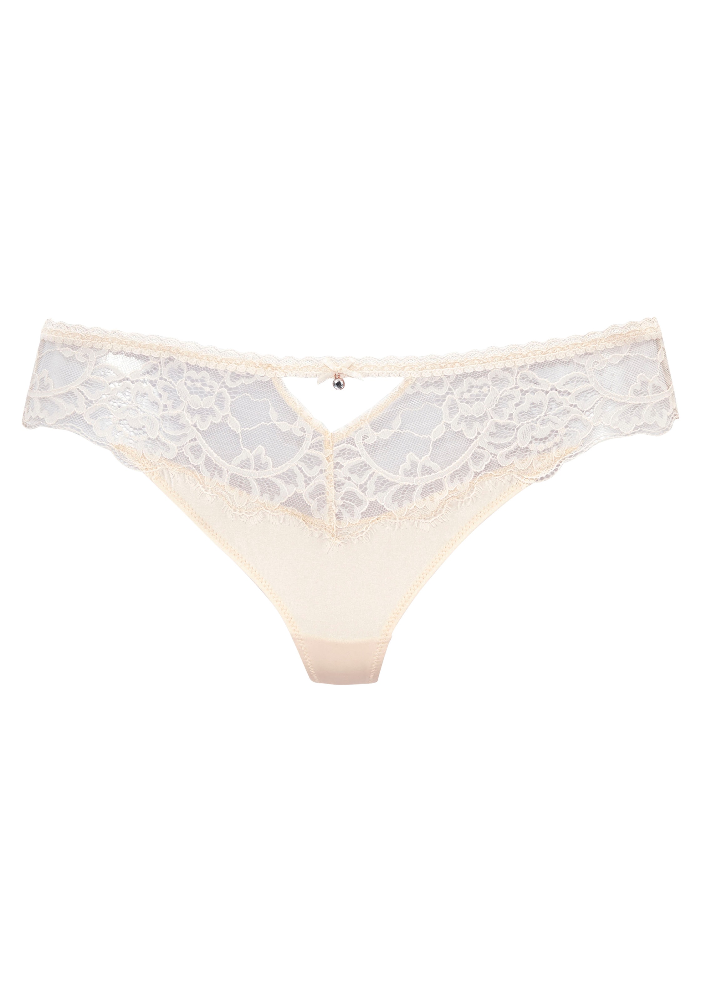 LASCANA String bugyik - bézs: elől