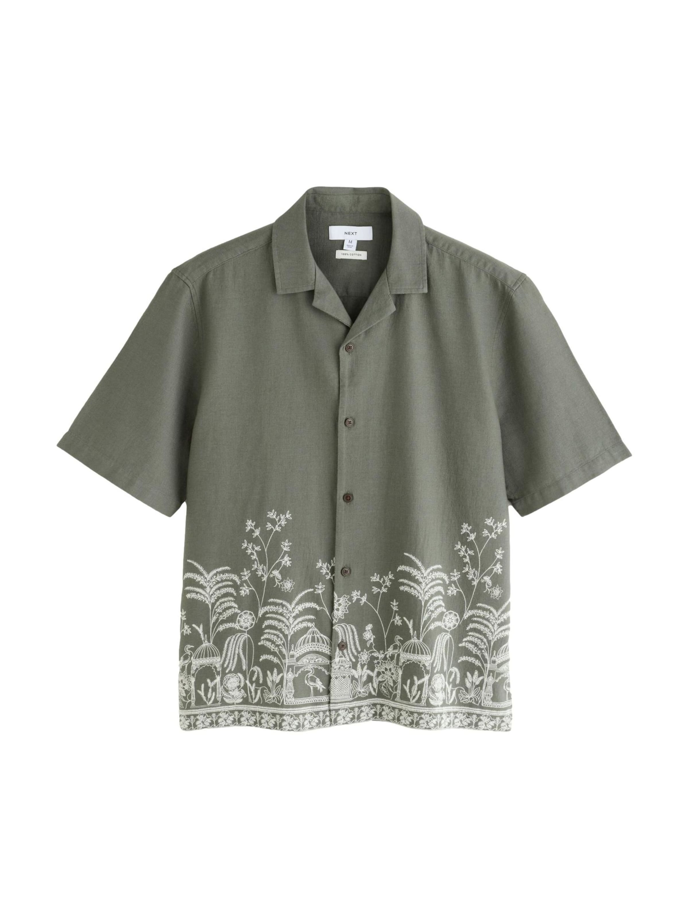 Next Chemise en XS en vert / blanc, Vue avec produit