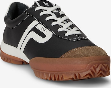 Polo Ralph LaurenSportske cipele na vezanje - crna boja: prednji dio