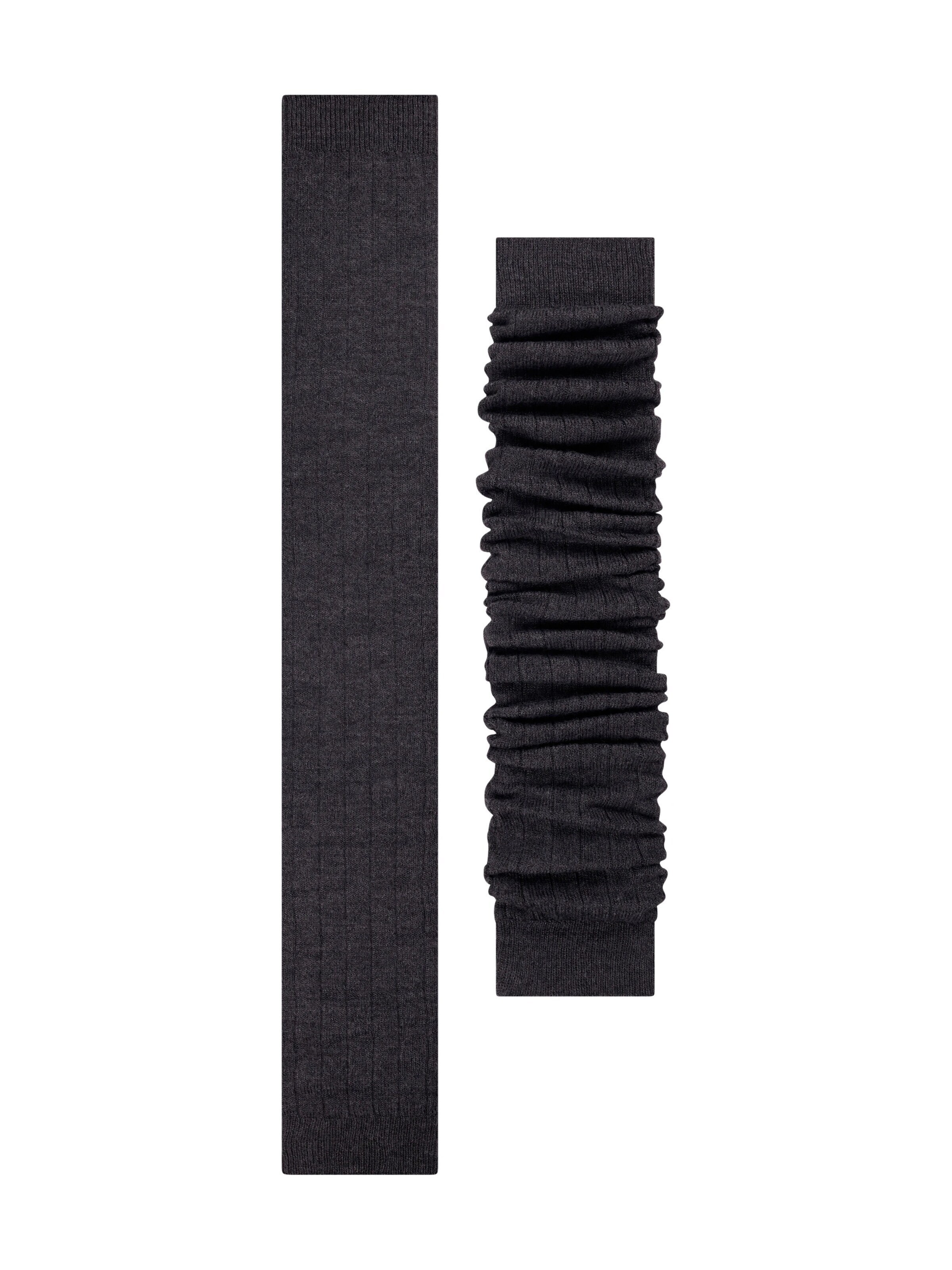 ESPRIT Leg Warmers 'Rib' in Grey