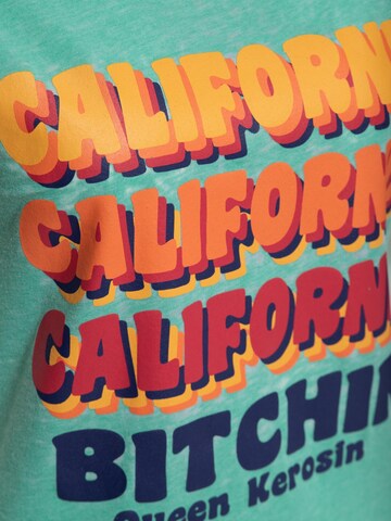 Queen Kerosin Shirt 'California Bitchin'' in Green